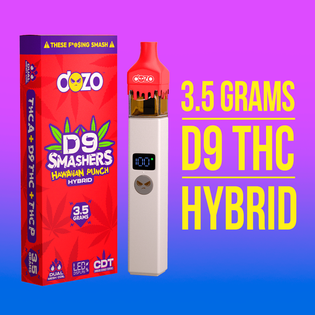 3.5g Dozo D9 Smashers THC-A Disposable