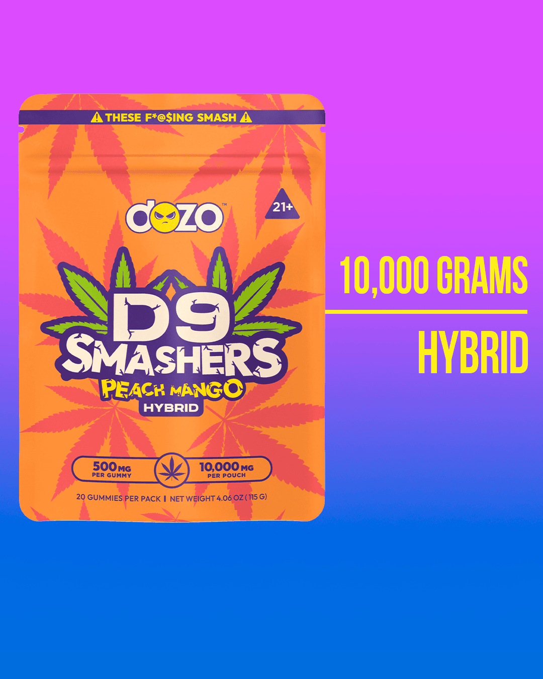 D9 Smashers Gummies | 500mg per gummy