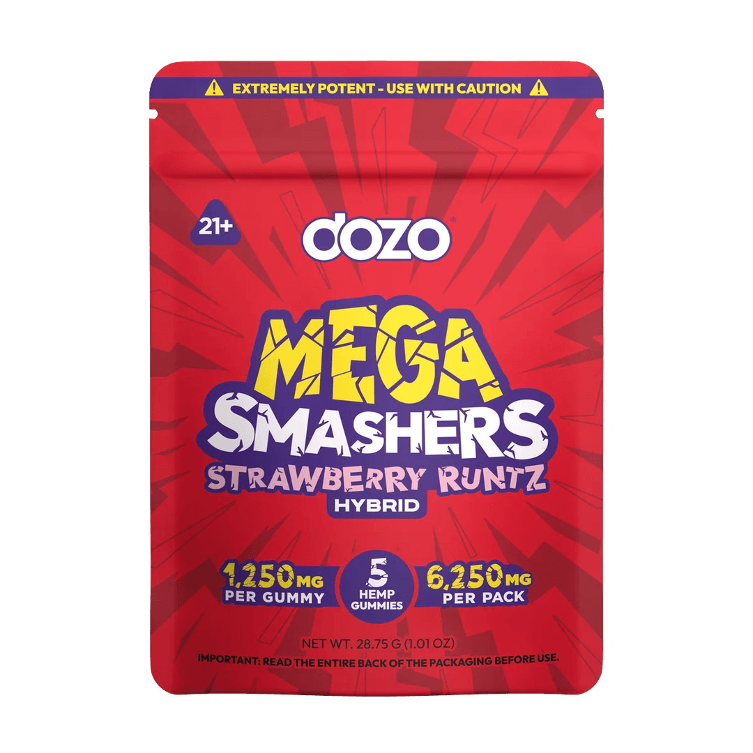 Dozo Mega Smashers – 1,250mg Ultra-Potent Gummies (5ct)